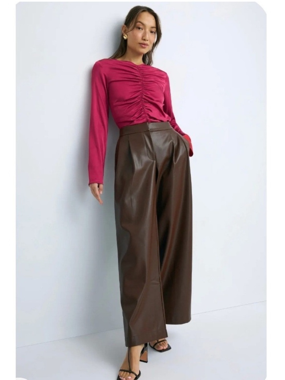 Peter Som Faux Leather Trousers, Size: 2